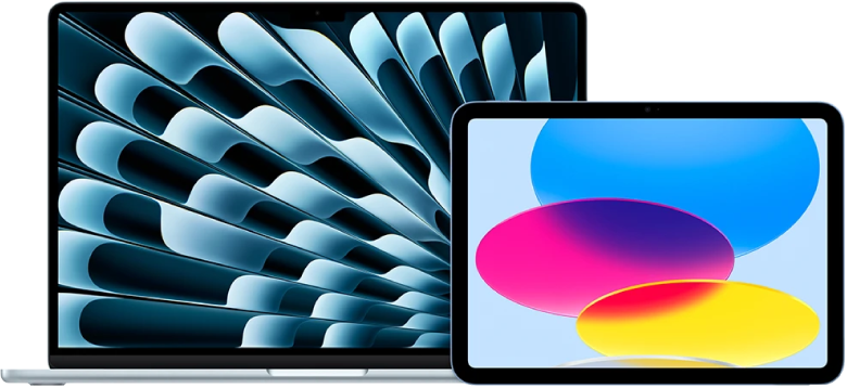 MacBook and iPad