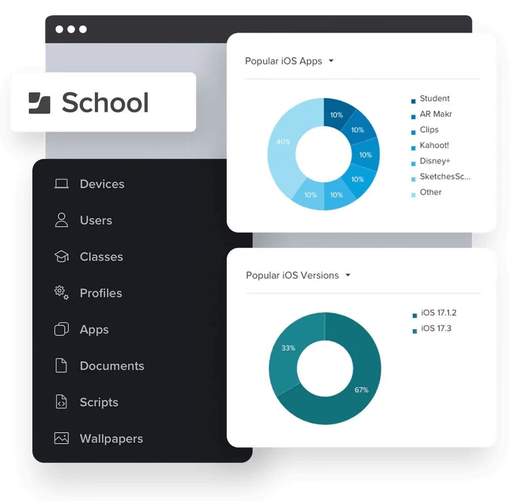 Jamf School interface
