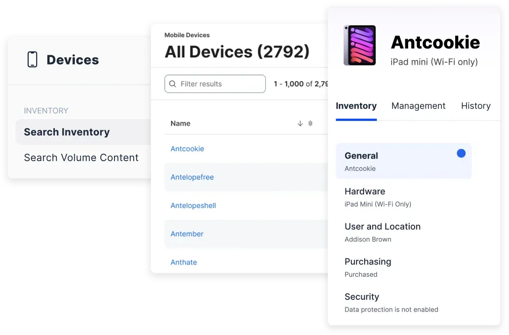 Jamf security interface