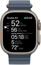 Apple Watch Ultra 3, diving screen