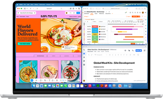 „MacBook Air“ with multiple apps open